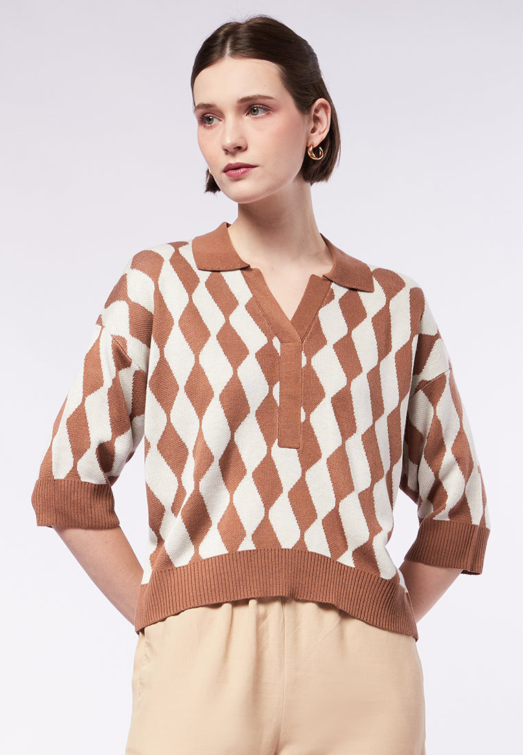 Short Sleeve Knit Top