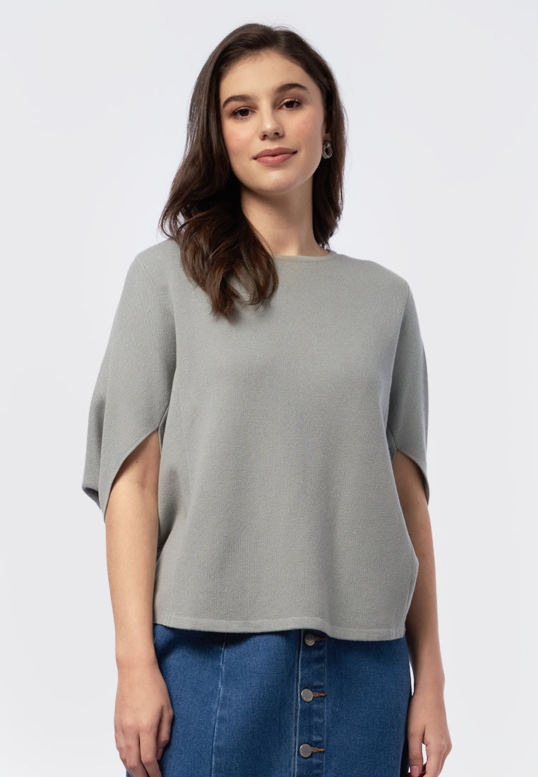 Round Neck Knit Top