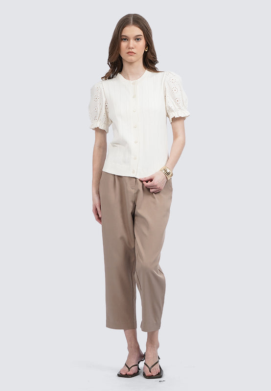 Puff Sleeve Knit Top