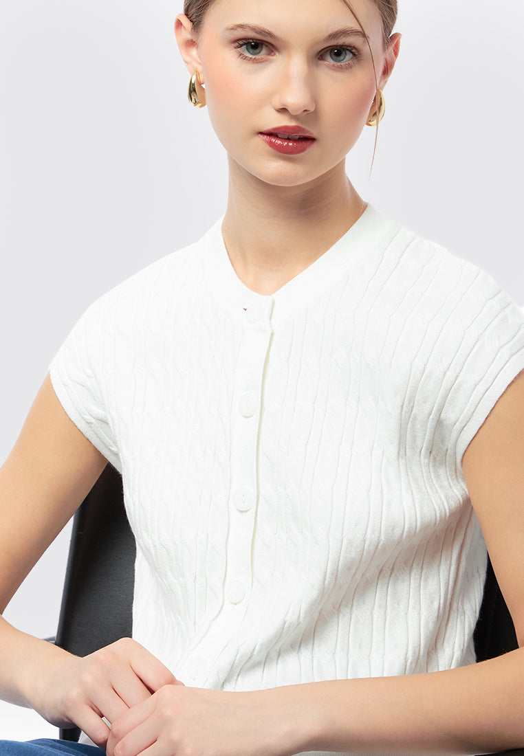 Soft Touch Short Sleeve Knit Top