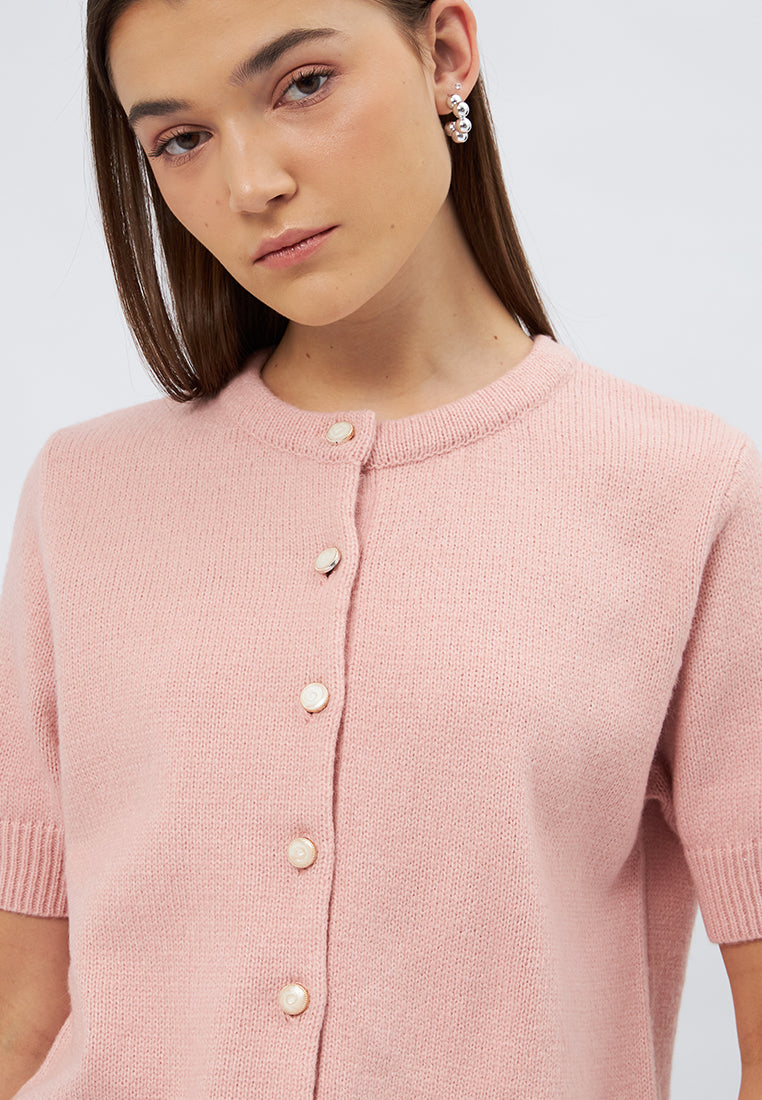 Round Neck Short Sleeve Top