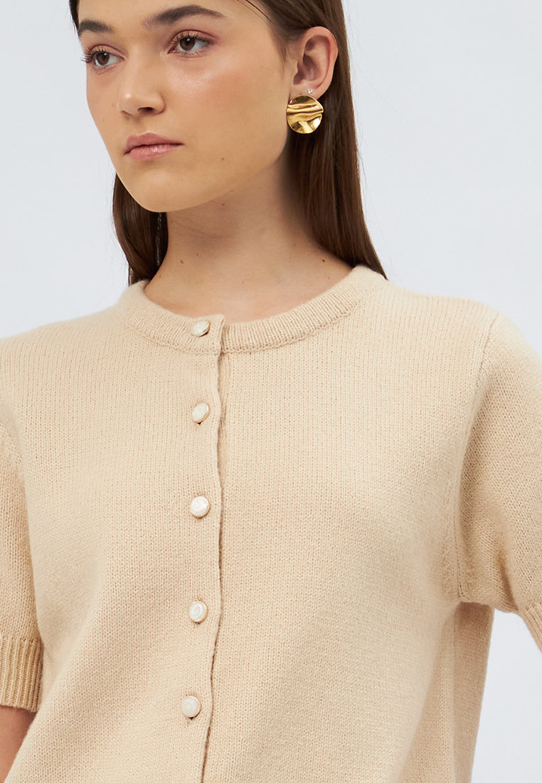 Round Neck Short Sleeve Top