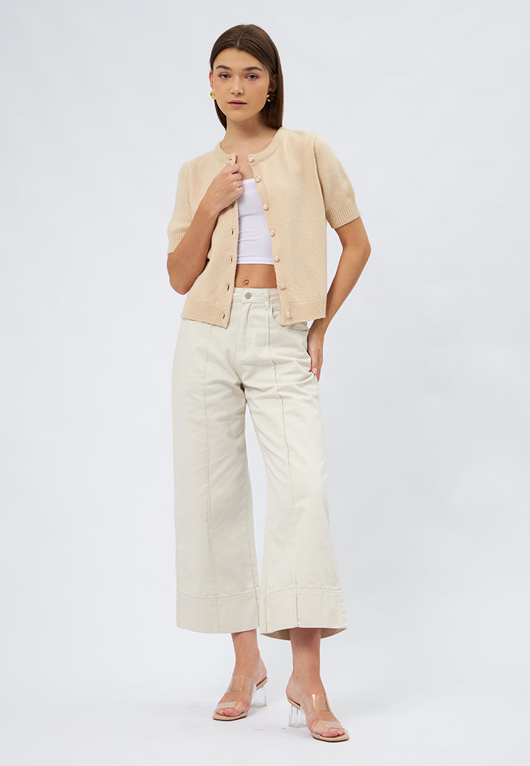 Round Neck Short Sleeve Top