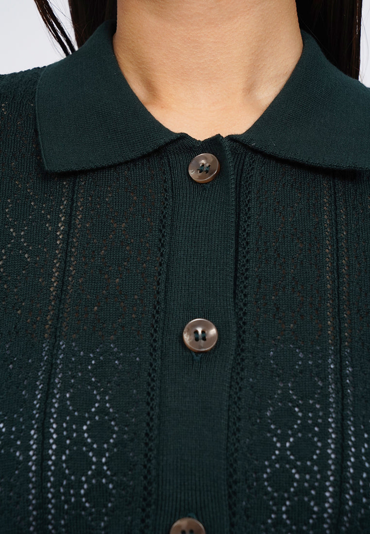 Short Sleeve Boxy Knit Top