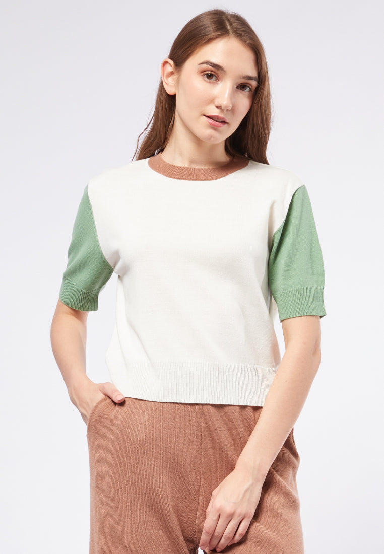 Colorblock Knit Top