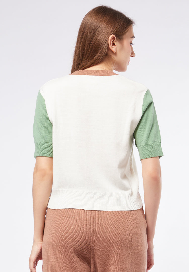 Colorblock Knit Top