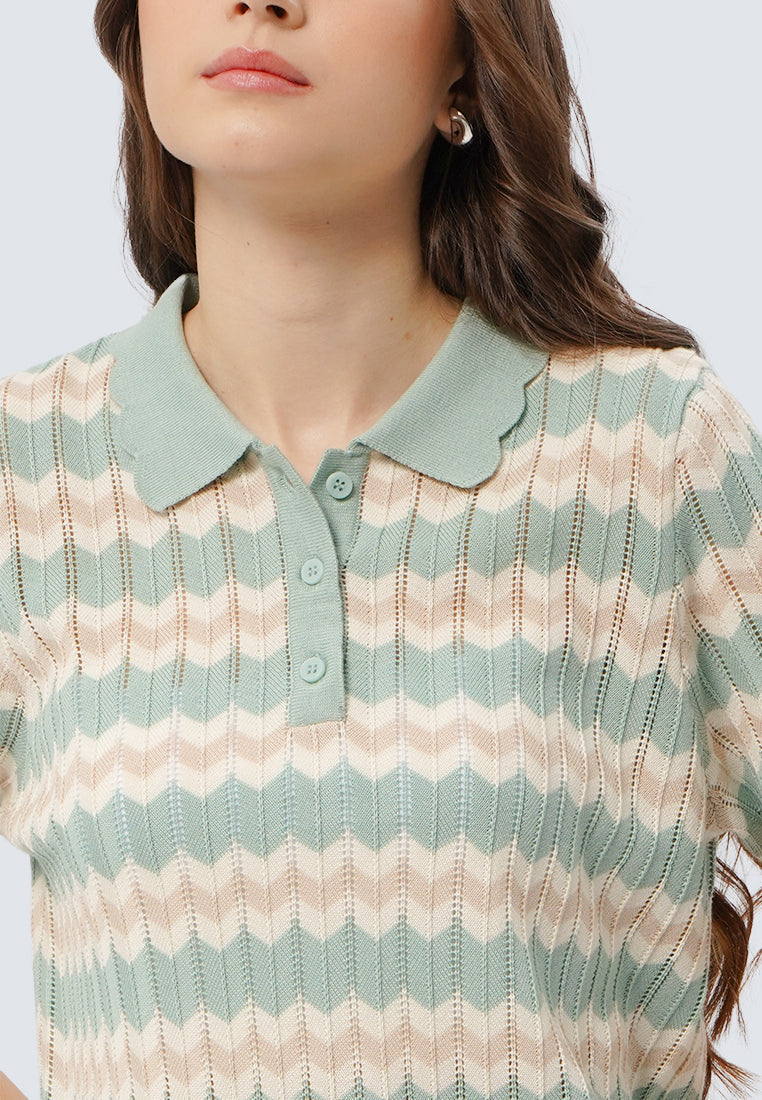 Short Sleeve Knit Top