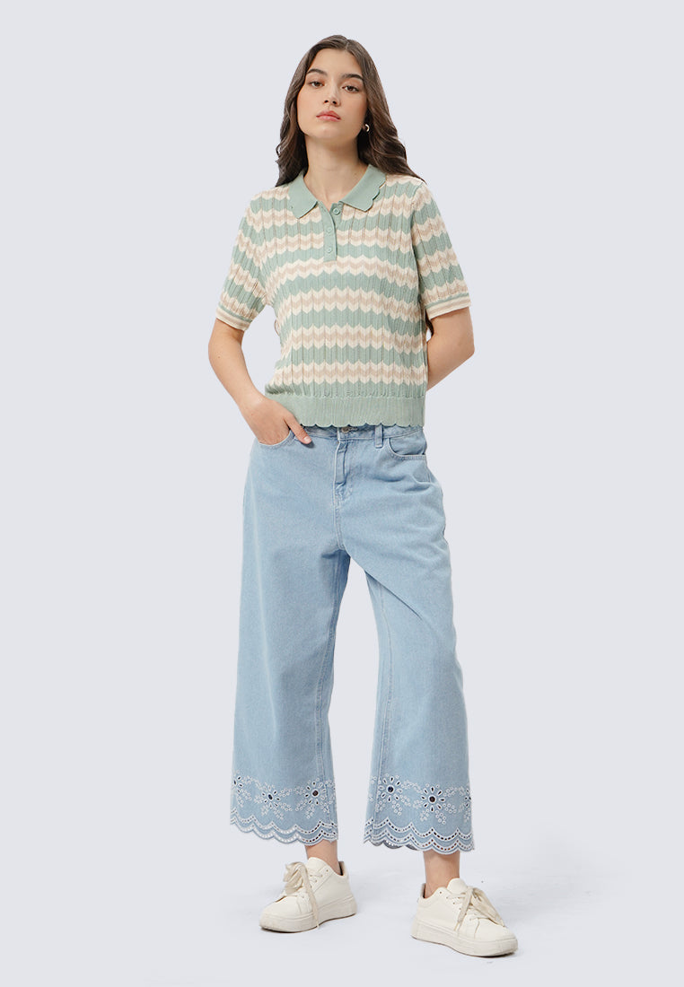 Short Sleeve Knit Top