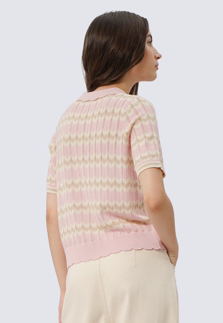 Short Sleeve Knit Top