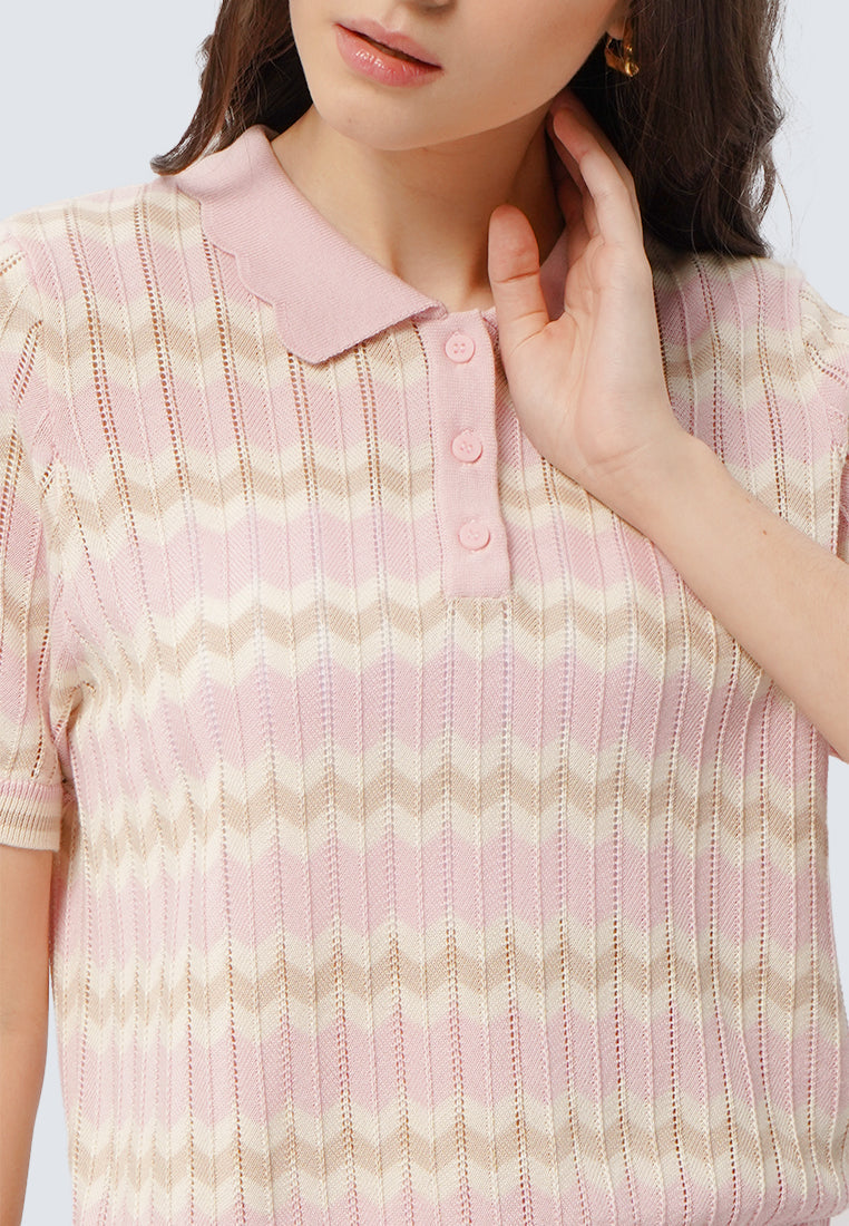 Short Sleeve Knit Top