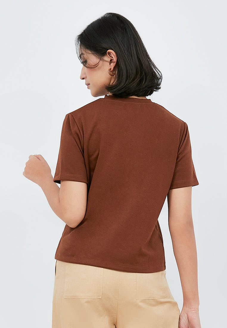 Knit Top with Side Buckle Details