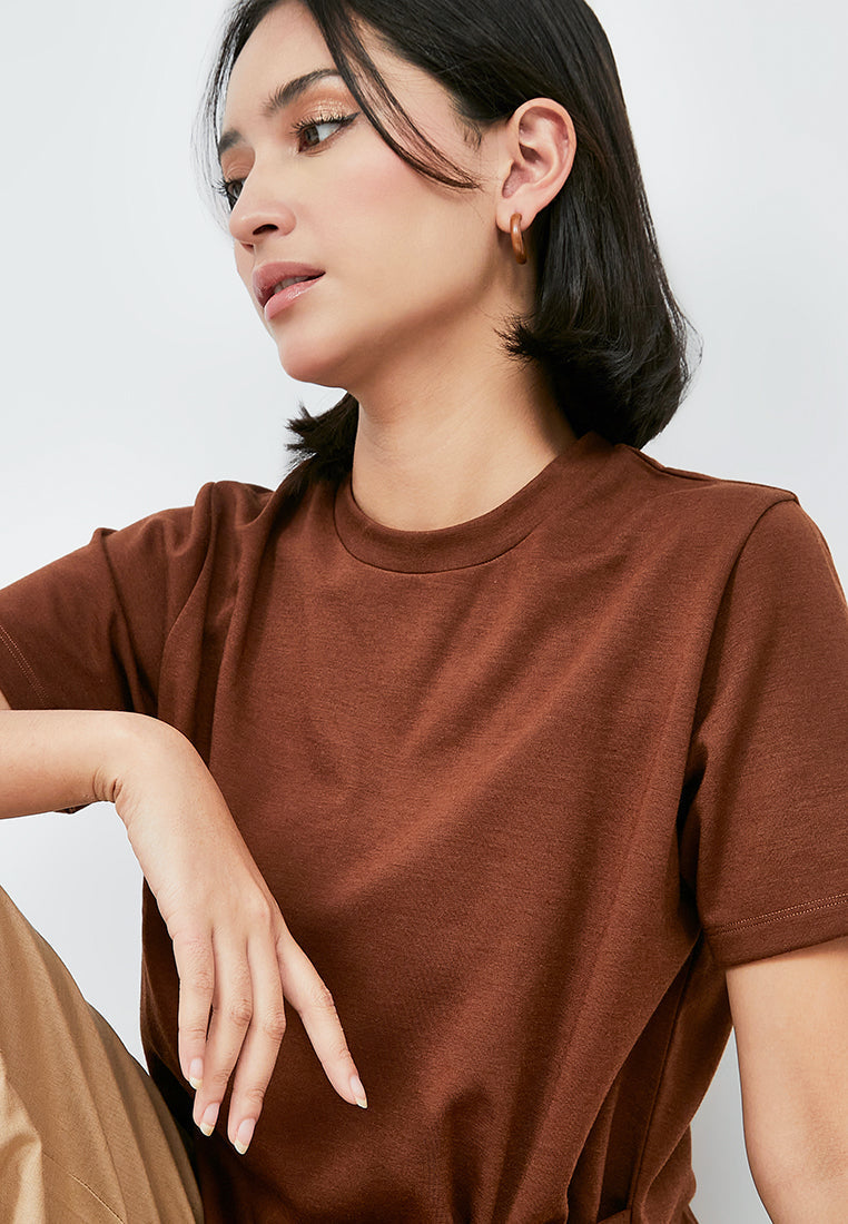 Knit Top with Side Buckle Details