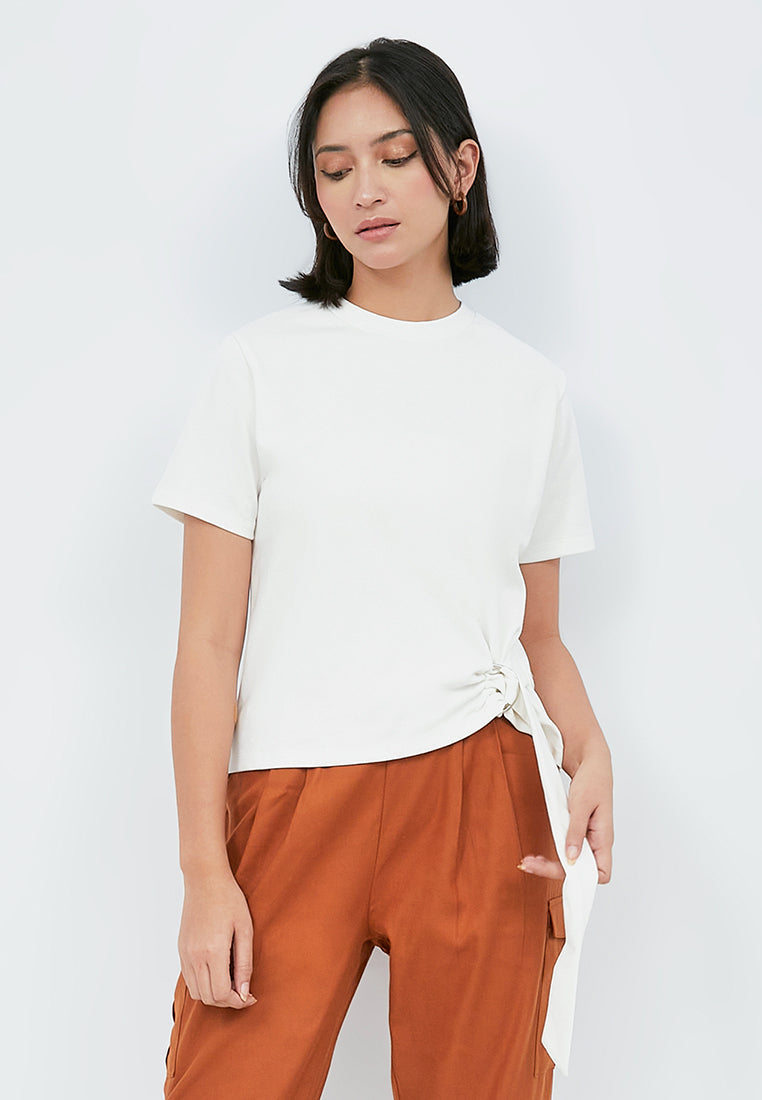 Knit Top with Side Buckle Details