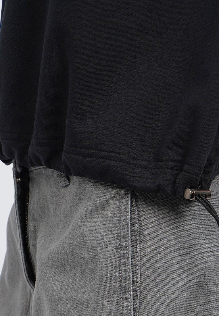 Short Sleeve Drawstring Top