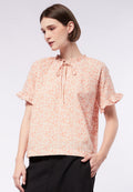 Short Sleeve Printed Blouse
