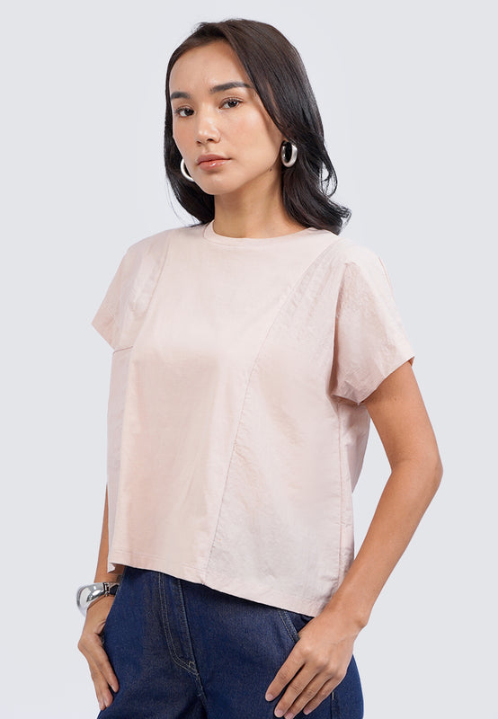 Round Neck Short Sleeve Top