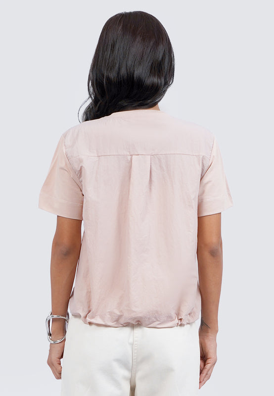 Adjustable Waist Short Sleeve Top