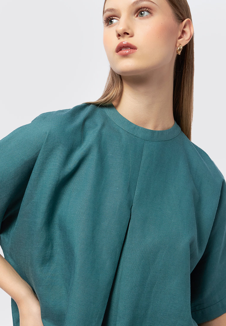 Short Sleeve Loose Blouse