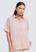 Embroidered Short Sleeve Blouse