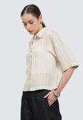 Short Sleeve Printed Blouse