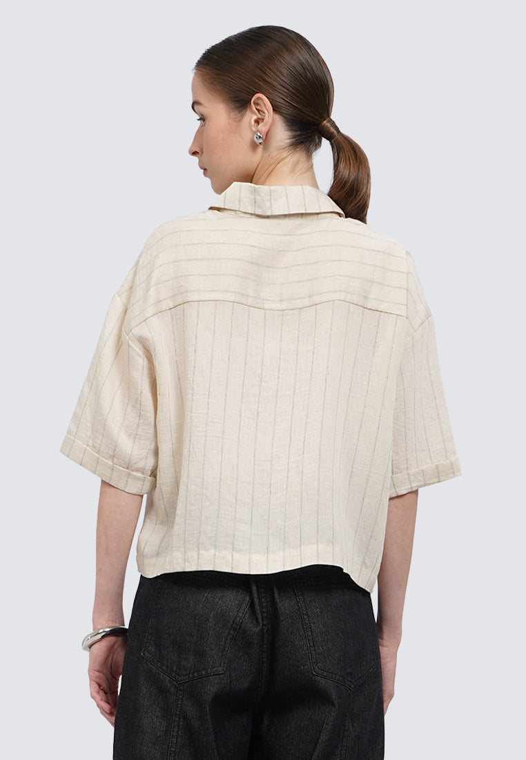 Short Sleeve Printed Blouse