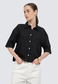Short Sleeve Printed Blouse