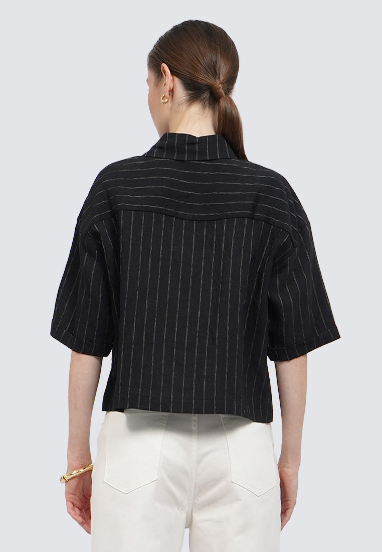 Short Sleeve Printed Blouse