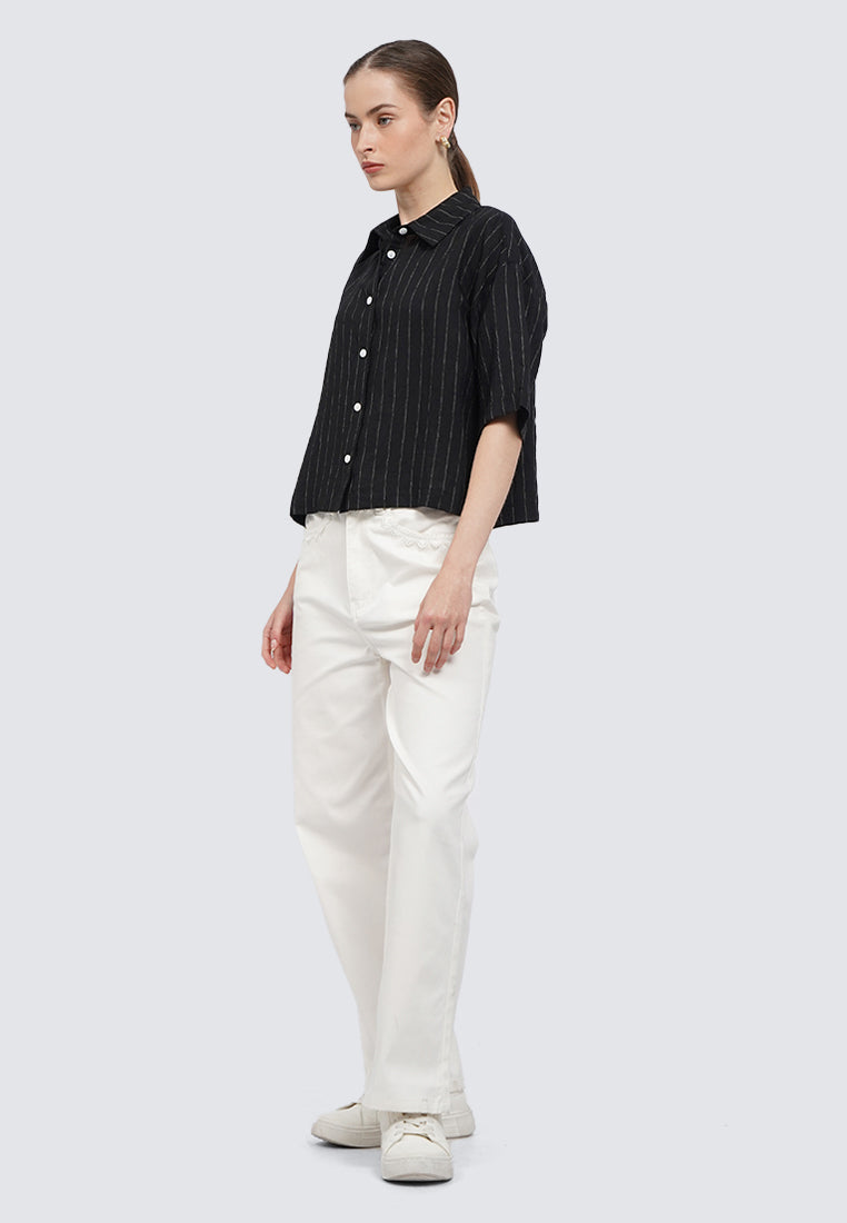 Short Sleeve Printed Blouse