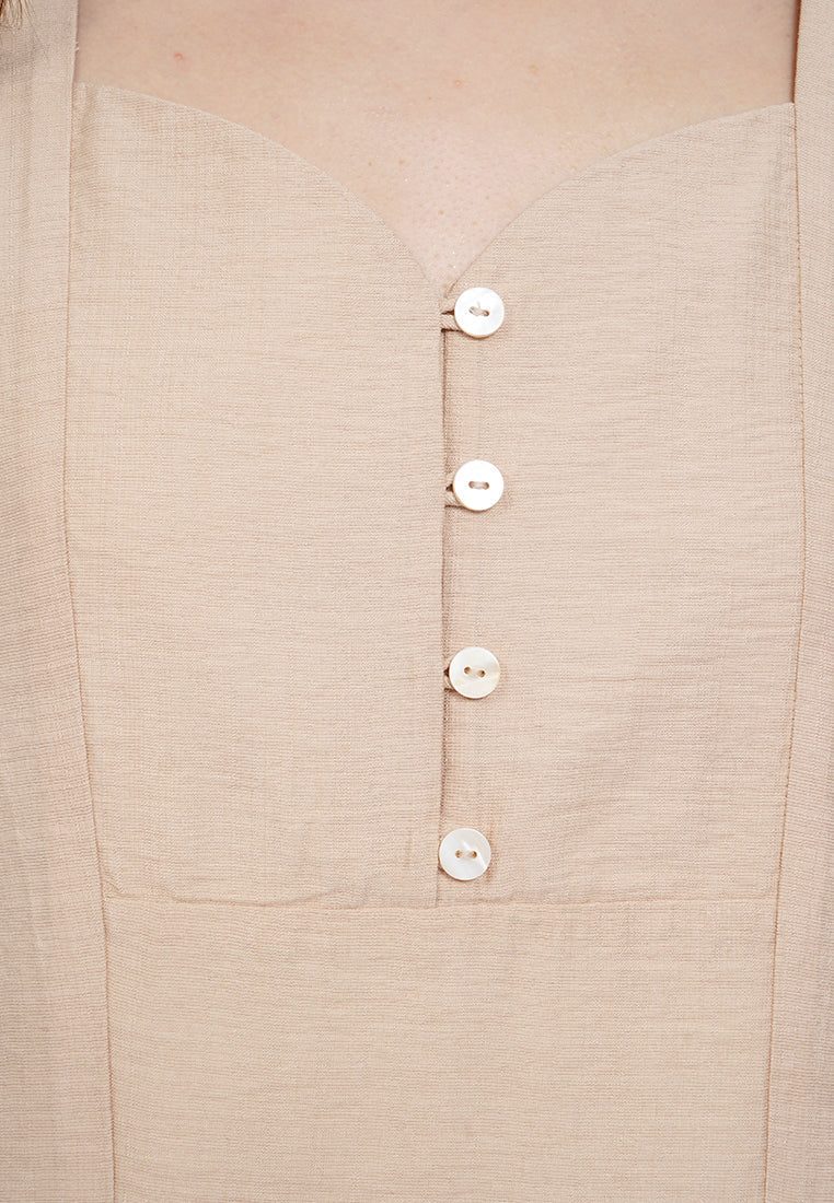 Sweetheart Neck Embroidered  Blouse