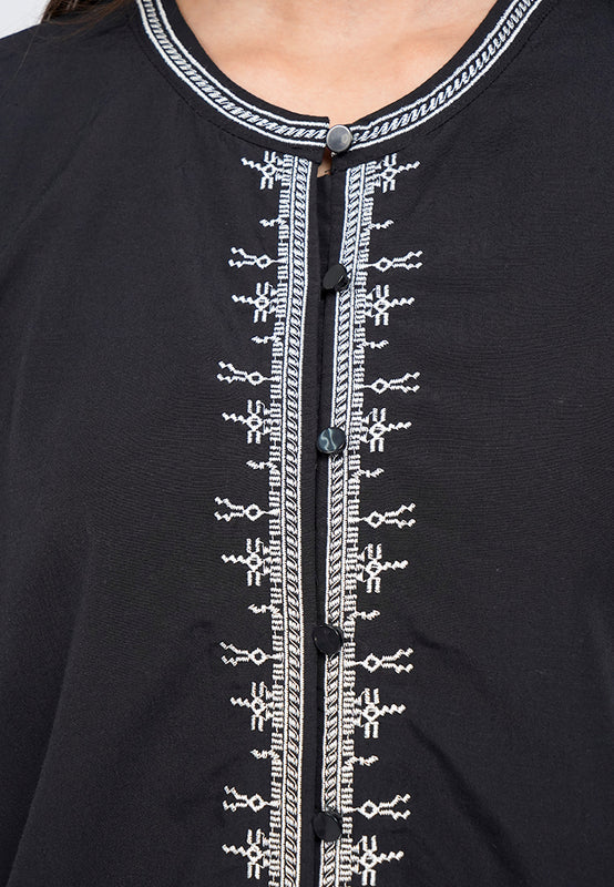 Round Neck Embroidery Blouse