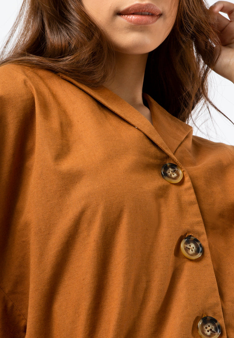 Short Sleeve Boxy Blouse