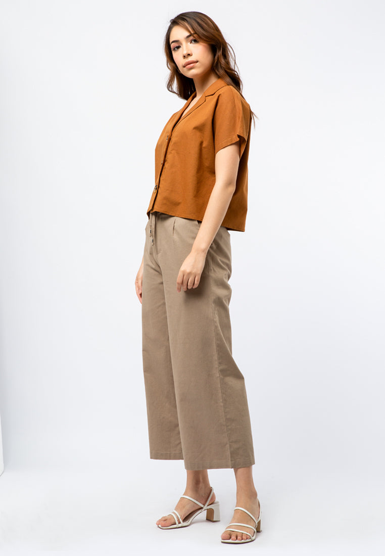 Short Sleeve Boxy Blouse
