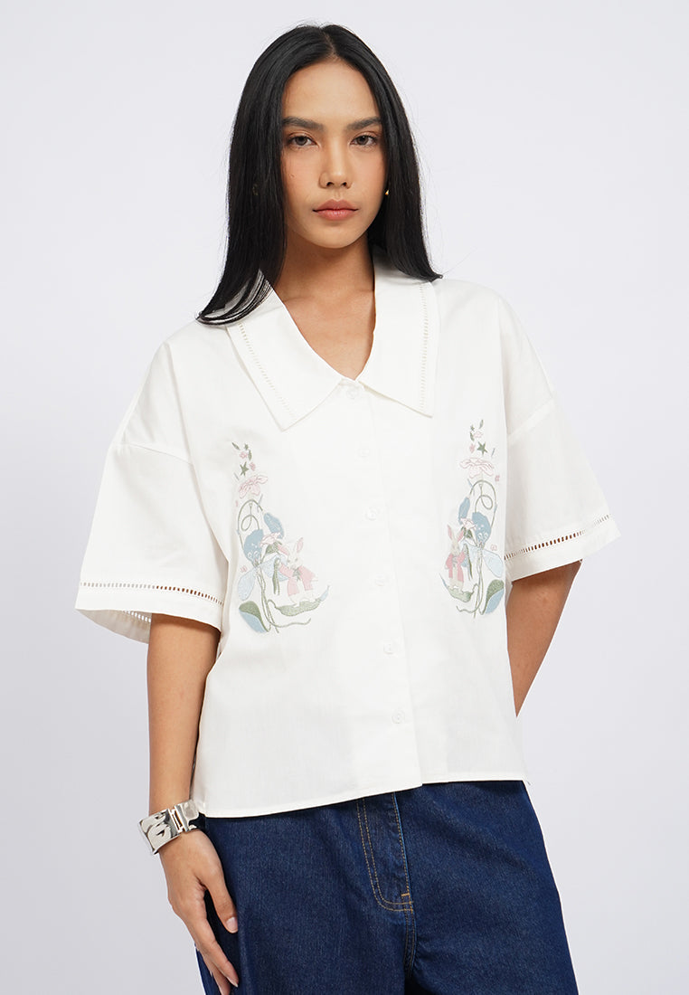 et cetera X Massicot V-Neck Blouse