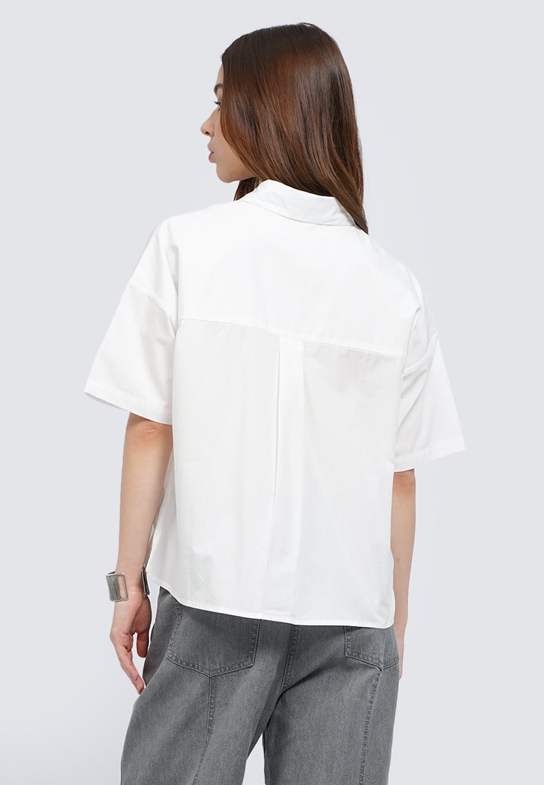 Hi Lo Embroidered Blouse