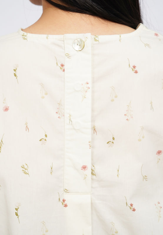 Round Neck Printed Blouse