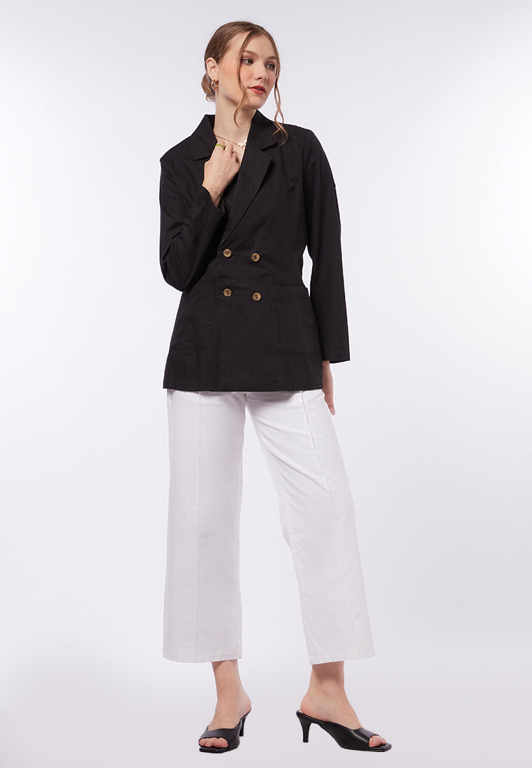 Loose Fit Double Breasted Blazer