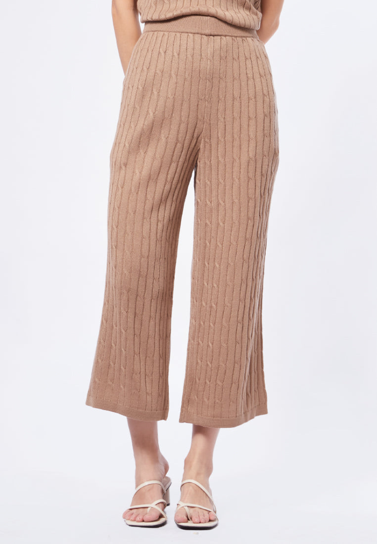 Textured Knit Cullotes