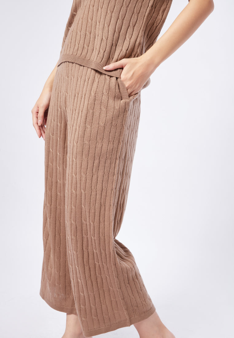 Textured Knit Cullotes
