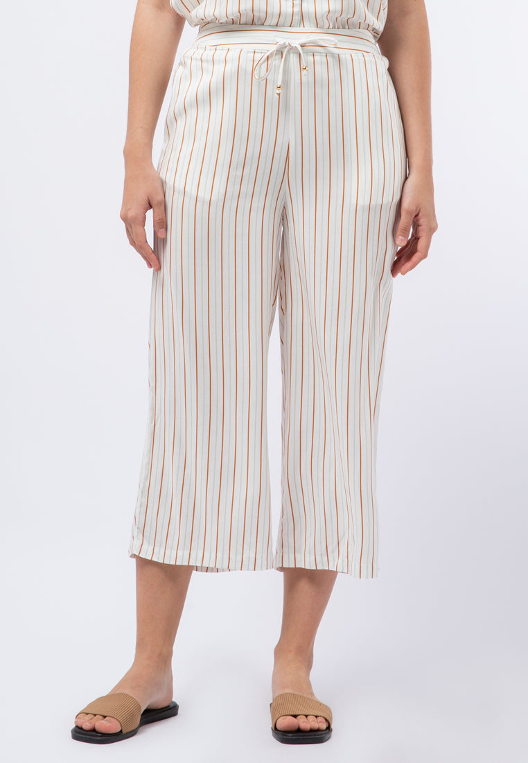High Waist Printed Culotte