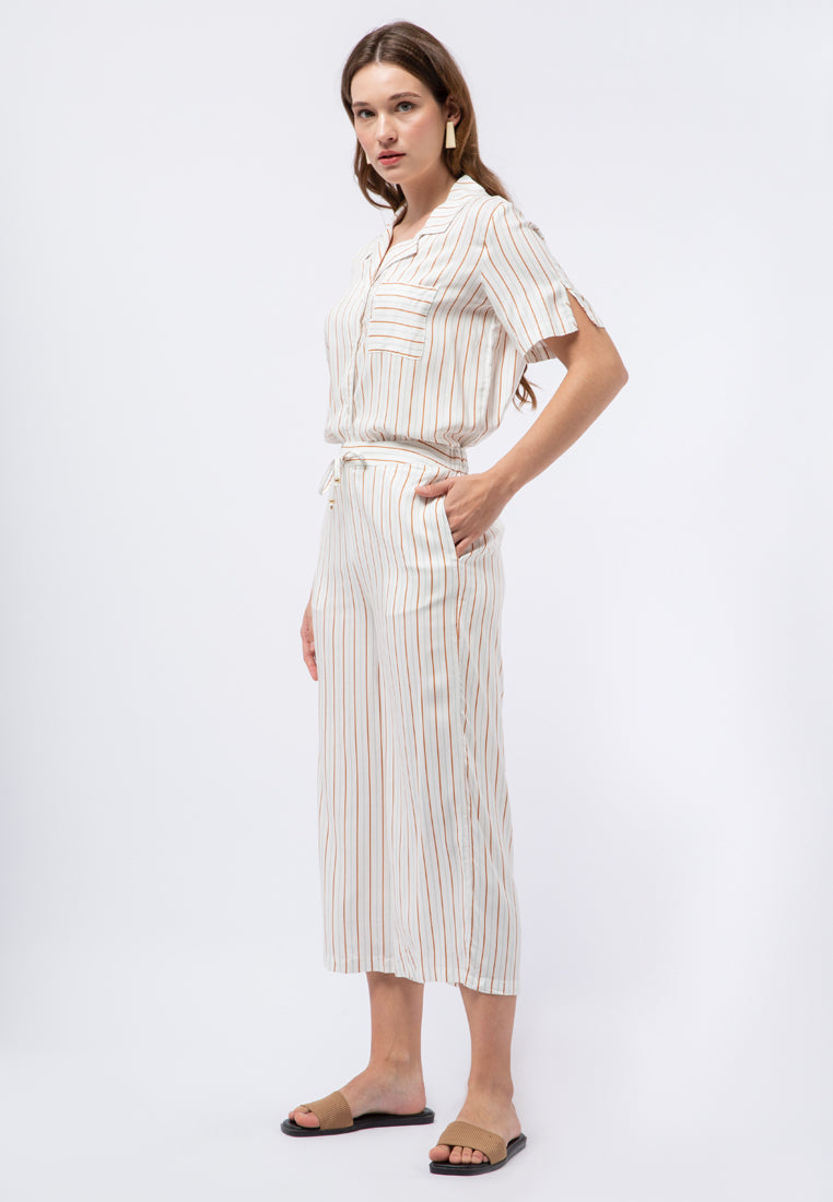 High Waist Printed Culotte