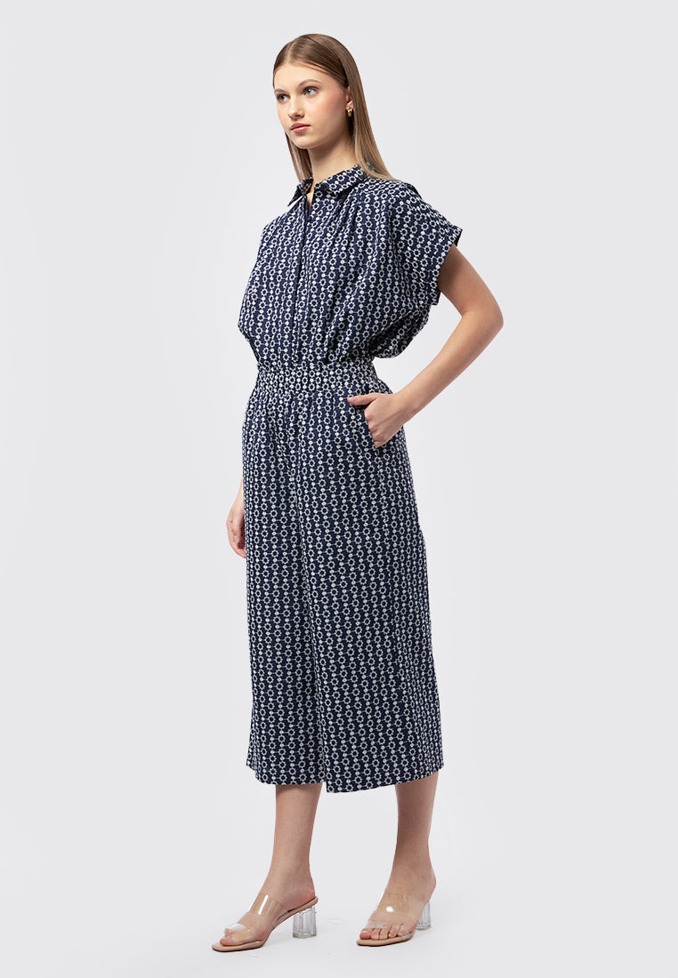 Embroidered Culotte Pants