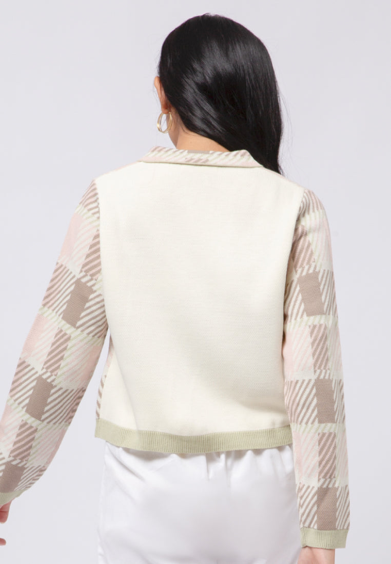 Printed Long Sleeve Cardigan
