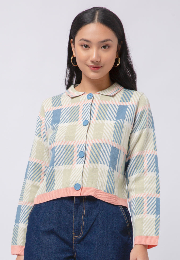 Printed Long Sleeve Cardigan