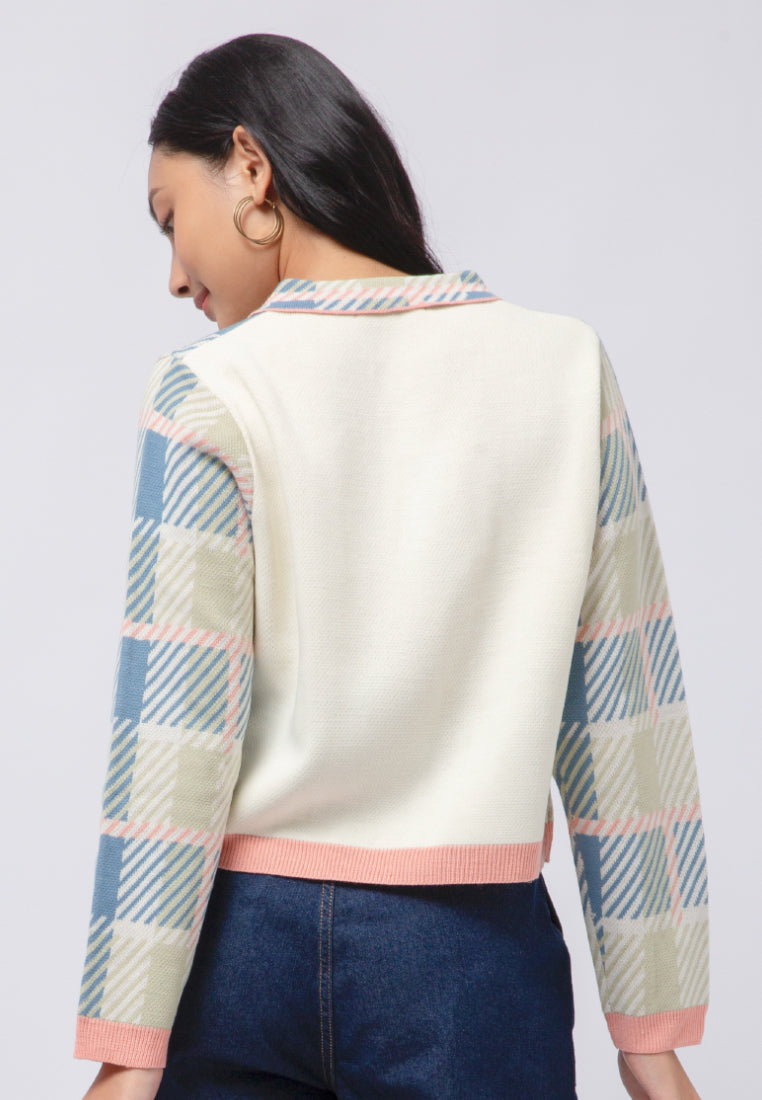 Printed Long Sleeve Cardigan