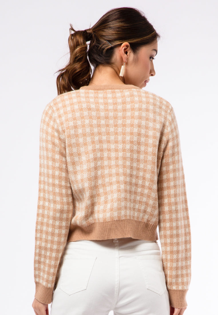 Printed Knit Cardigan
