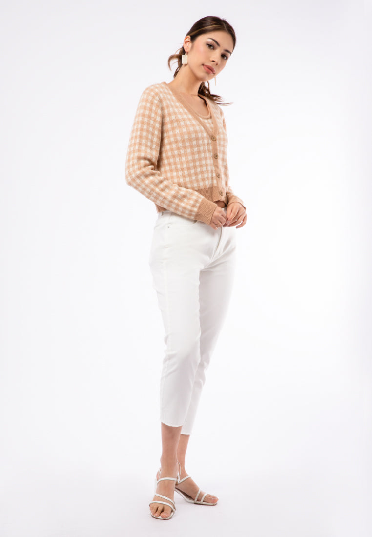 Printed Knit Cardigan