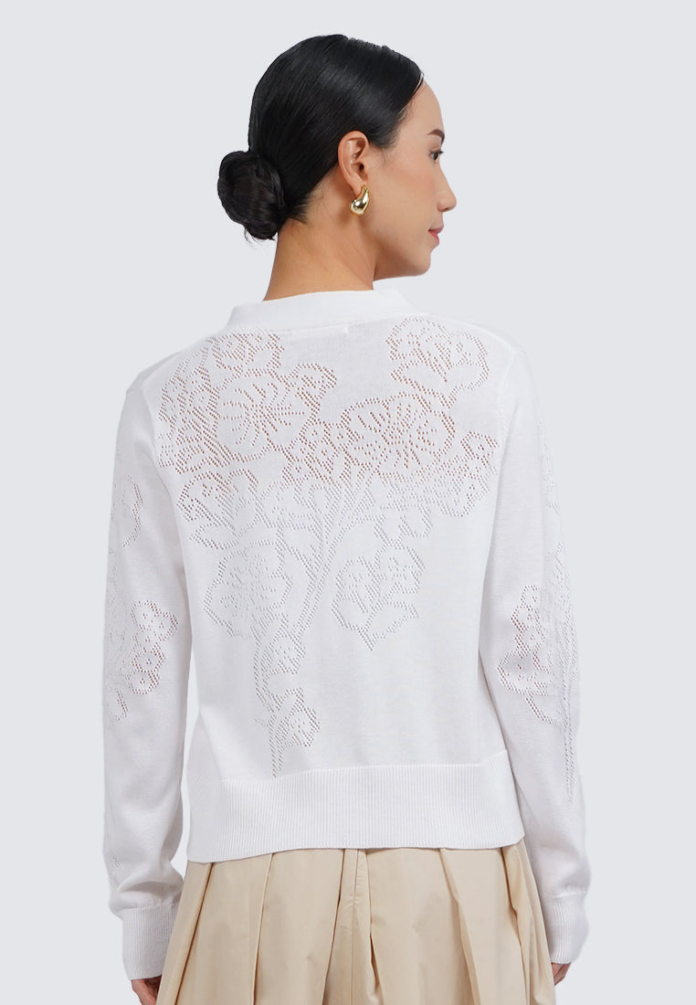 V-Neck Long Sleeve Cardigan