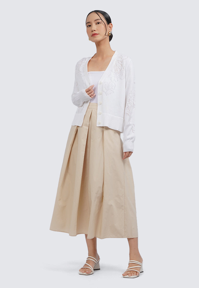 V-Neck Long Sleeve Cardigan