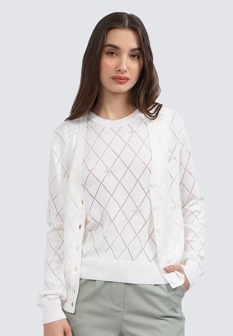 V-Neck Long Sleeve Cardigan