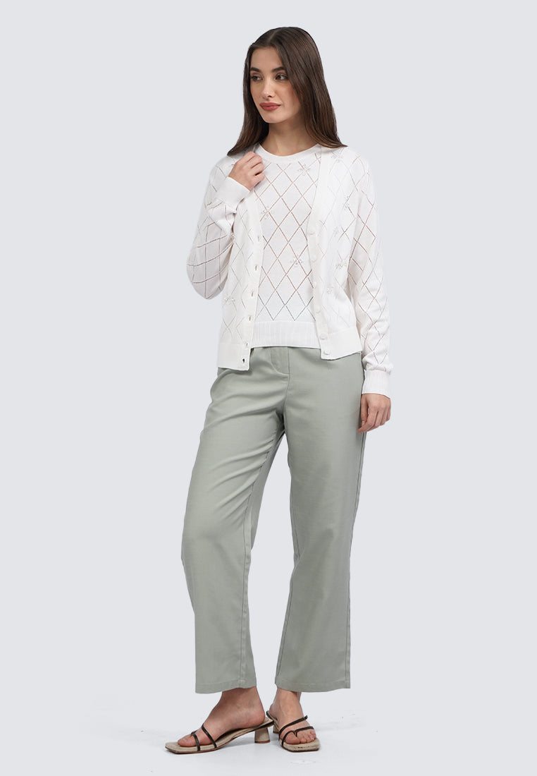 V-Neck Long Sleeve Cardigan